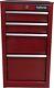 Halfords 4 Drawer Side Cabinet Red Key Lock With Ball Bearing Drawer Sliders