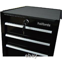Halfords 4 drawer Tool cabinet Black Lockable
