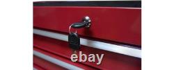 Halfords 5 Drawer Workshop Garage Tool Box Cabinet with Key Lock Red (Dented)