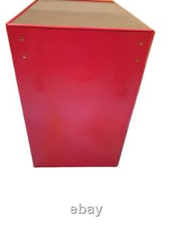 Halfords 5 Drawer Workshop Garage Tool Box Cabinet with Key Lock Red (Dented)