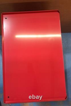 Halfords 5 Drawer Workshop Garage Tool Box Cabinet with Key Lock Red (Dented)