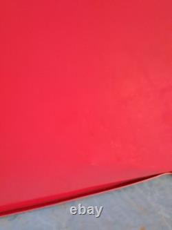 Halfords 5 Drawer Workshop Garage Tool Box Cabinet with Key Lock Red (Dented)