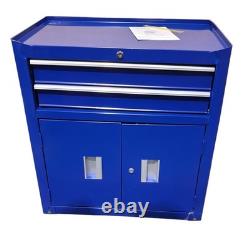 Halfords 6 Drawer Garage Workshop Tool Centre Storage Cabinet Blue Dent