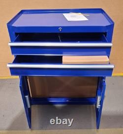 Halfords 6 Drawer Garage Workshop Tool Centre Storage Cabinet Blue Dent
