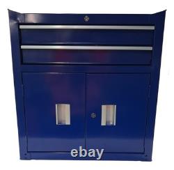 Halfords 6 Drawer Garage Workshop Tool Centre Storage Cabinet Blue (Dents)