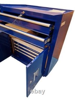 Halfords 6 Drawer Tool Centre Cabinet Workshop Garage Tool Storage Blue (Dent)