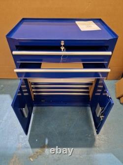 Halfords 6 Drawer Tool Centre Cabinet Workshop Garage Tool Storage Blue (Dent)