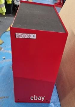Halfords 8 Drawer & Cabinet Garage Workshop Tool Centre Red (Dented) B+
