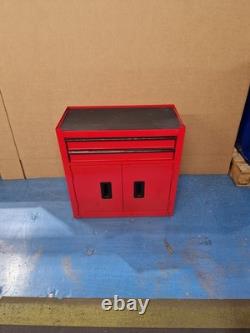 Halfords 8 Drawer & Cabinet Garage Workshop Tool Centre Red Mishapen B+