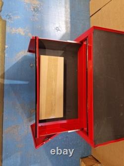 Halfords 8 Drawer & Cabinet Garage Workshop Tool Centre Red Mishapen B+