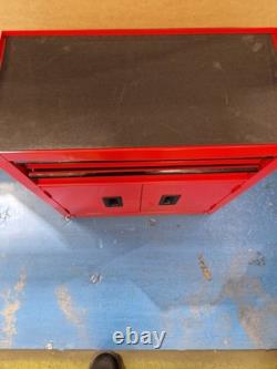 Halfords 8 Drawer & Cabinet Garage Workshop Tool Centre Red Mishapen B+