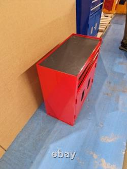 Halfords 8 Drawer & Cabinet Garage Workshop Tool Centre Red Mishapen B+