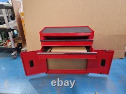 Halfords 8 Drawer & Cabinet Workshop Tool Centre Red Damaged Corner B+