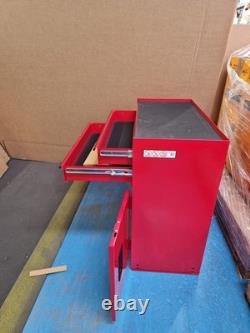 Halfords 8 Drawer & Cabinet Workshop Tool Centre Red Damaged Corner B+