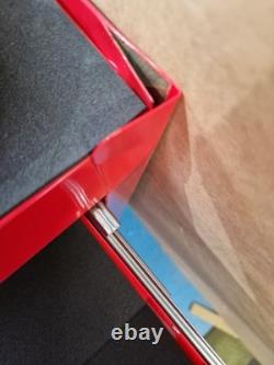 Halfords 8 Drawer & Cabinet Workshop Tool Centre Red Damaged Corner B+