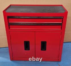 Halfords 8 Drawer & Cabinet Workshop Tool Centre Red (Scratched/Dented) B+