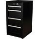 Halfords Advanced 4 Drawer Side Cabinet Tool Garage Storage Lockable 150kg Black