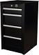 Halfords Advanced 4 Drawer Side Cabinet Tool Garage Storage Max Load 150kg Black