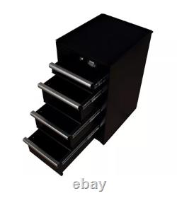 Halfords Advanced 4 Drawer Side Tool Cabinet Black Brand New