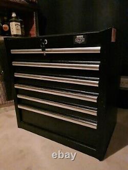 Halfords Advanced 6 Drawer Tool Cabinet. RRP £290. Chest Box Lockable Black