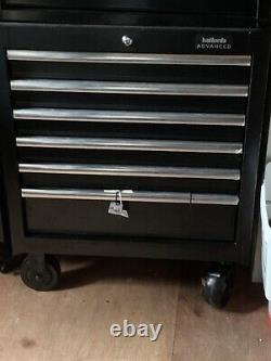 Halfords Advanced Bottom Tool Chest & Cabinet 6+5 11 Drawers BLACK -RRP £530