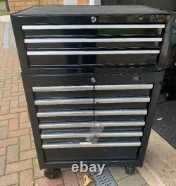 Halfords Advanced Tool Chest & Cabinet 3+6 Drawers BLACK RRP £425 heavy duty