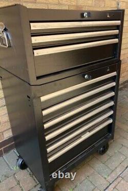 Halfords Advanced Tool Chest & Cabinet 3+6 Drawers BLACK RRP £465 Heavy Duty