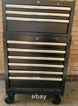 Halfords Advanced Tool Chest & Cabinet 3+6 Drawers BLACK RRP £465 Heavy Duty