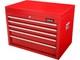 Halfords Garage Workshop Tool Heavy-duty Lockable 5 Drawer Top Chest Red A