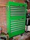 Halfords Industrial 12 Drawer Tool Cabinet & Chest Green Ball Bearing Inc 4 Keys