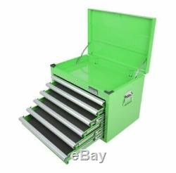 Halfords Industrial 12 Drawer Tool Cabinet & Chest Green ball bearing inc 4 keys