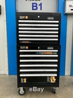 Halfords Industrial Tool Box 6 Drawer Top Chest 6 Drawer Cabinet Used