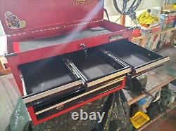 Halfords Professional 9 Drawer Top Chest Tool Box Cabinet Cab light use only