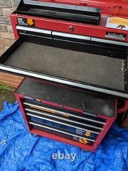 Halfords Professional Tool chest and Cabinet 5 drawer + storage lockable + keys