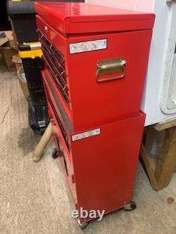 Halfords Tool Centre Chest Drawer Storage Cabinet Red