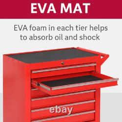 Heavy Duty 7 Drawer Tool Cabinet Roller Chest Garage Workshop Lockable Steel