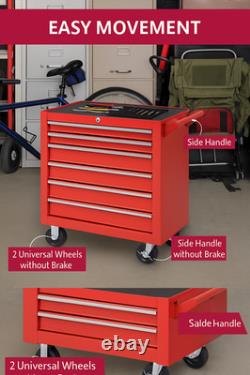 Heavy Duty 7 Drawer Tool Cabinet Roller Chest Garage Workshop Lockable Steel