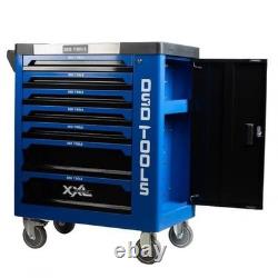 Heavy Duty 7 Drawer Tool Trolley Cabinet with Tools Lockable Steel Workshop Box