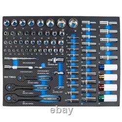 Heavy Duty 7 Drawer Tool Trolley Cabinet with Tools Lockable Steel Workshop Box