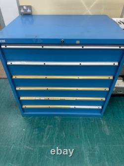 Heavy Duty Industrial Tool Cabinet 6 Drawers Blue LISTA / Bott Style Workshop