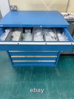 Heavy Duty Industrial Tool Cabinet 6 Drawers Blue LISTA / Bott Style Workshop