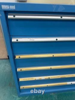 Heavy Duty Industrial Tool Cabinet 6 Drawers Blue LISTA / Bott Style Workshop