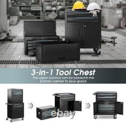 Heavy Duty Rolling Tool Chest Cabinet 6 Drawer Lockable Garage Storage Trolley