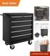 Heavy-duty Wheeled Tool Storage Cabinet With 5 Lockable Drawers & Anti-slip Mats