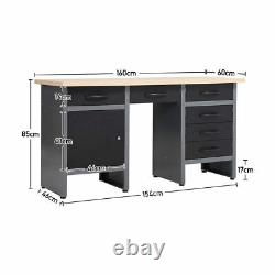 Heavy Duty Workshop Tool Cabinet Garage Storage Cupboard Drawer Box Work Table
