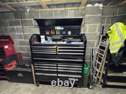 Hilka 56 16 Drawer Professional Tool Chest and Cabinet Storage Heavy Duty Black