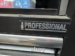 Hilka 56 16 Drawer Professional Tool Chest and Cabinet Storage Heavy Duty Black