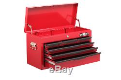 Hilka 6 Drawer Tool Chest Heavy Duty Red Storage Ball Bearing Top Box Cabinet