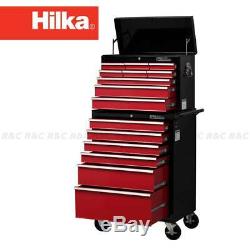 Hilka HD Pro 15 Drawer Tool Trolley Mobile Garage Combination Chest Roll Cab box