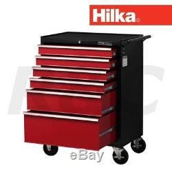 Hilka HD Pro 6 Drawer Tool Trolley Mobile Garage Storage Chest Roll Cab Cabinet